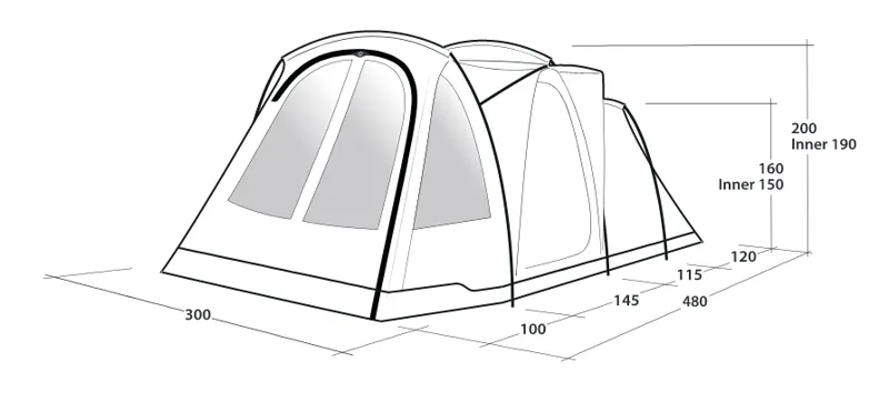Outwell Springwood 5SG Tent - 2023 Model-3
